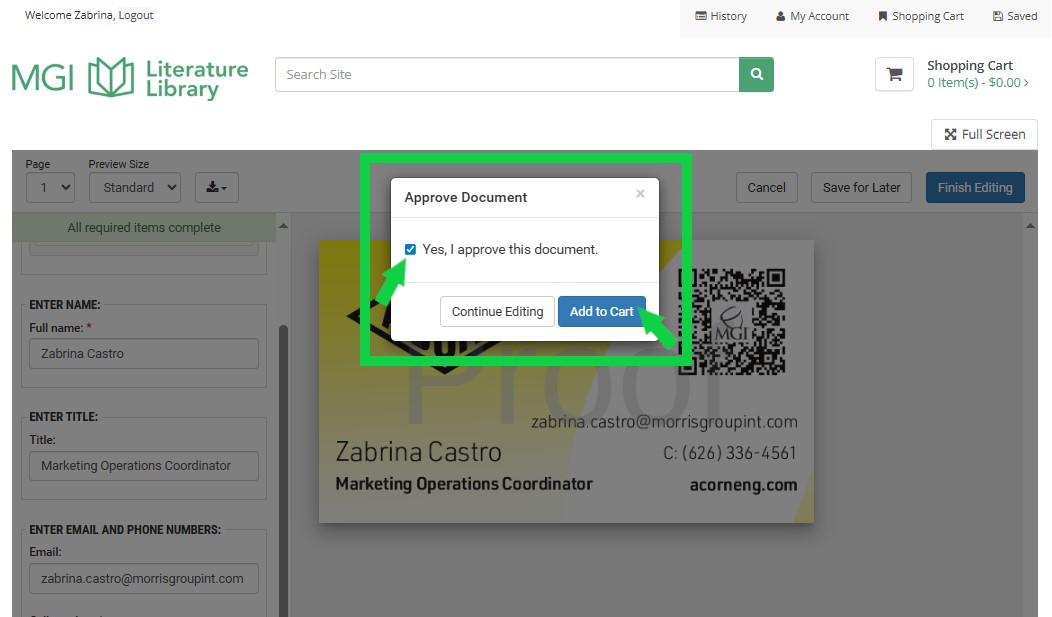 How to Add Popl QR Code to Business Card