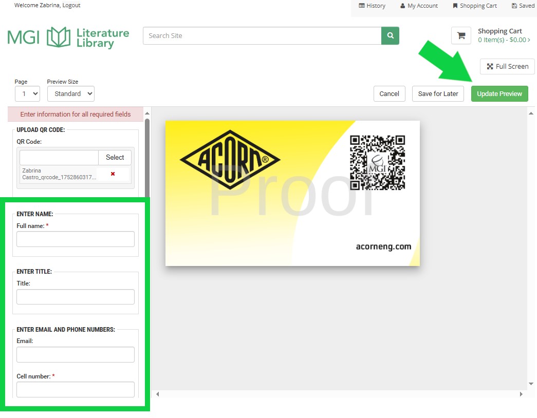 How to Add Popl QR Code to Business Card